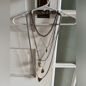 Free people layered necklace